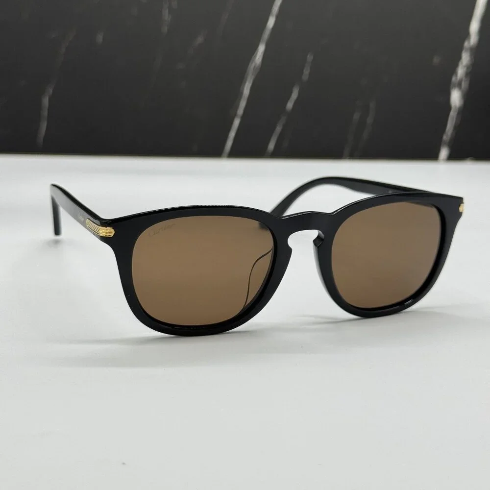 NEW CARTIER UNISEX BLACK SUNGLASSES CARTIER CT0011SA 001